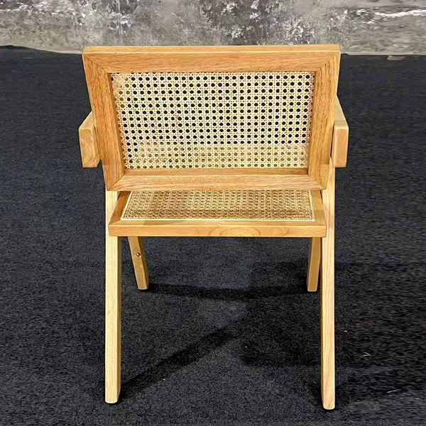 Free Sample Natural Luxurious Wooden Wholesale Dining Chairs Solid Wood Hotel Restaurant Dining Chairs photo-5