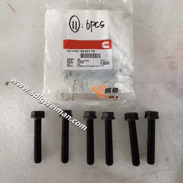 Hex Fange Head Screw 3920779 for Cummins engine parts
