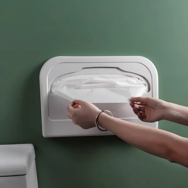 1/2 Fold Public Restroom Toilet Seat Paper Covers, 20gsm Virgin Pulp, Flushable