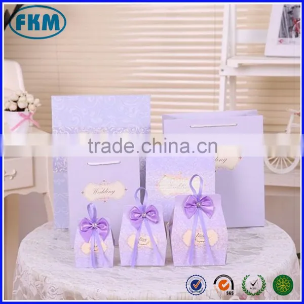 Wedding Favors Gifts Candy Box Chocolate Box W Bow Gifts Bag Supply photo-5