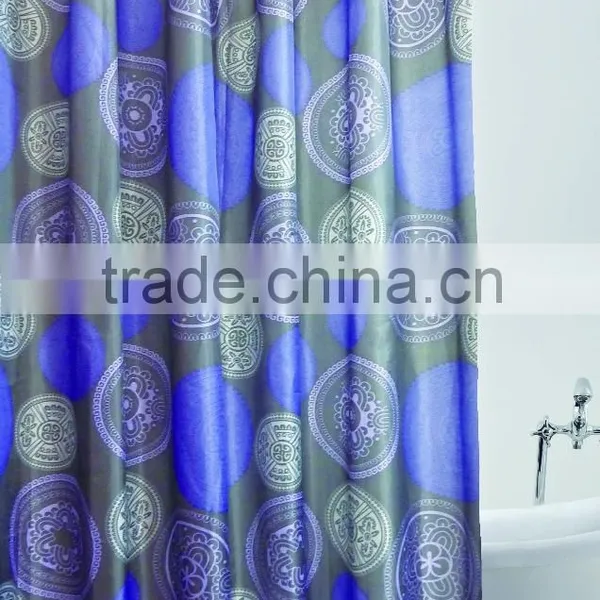 2016 Hot Sale Polyester Bubbles Printed Shower Curtain, Waterproof Bathromm Curtain photo-5