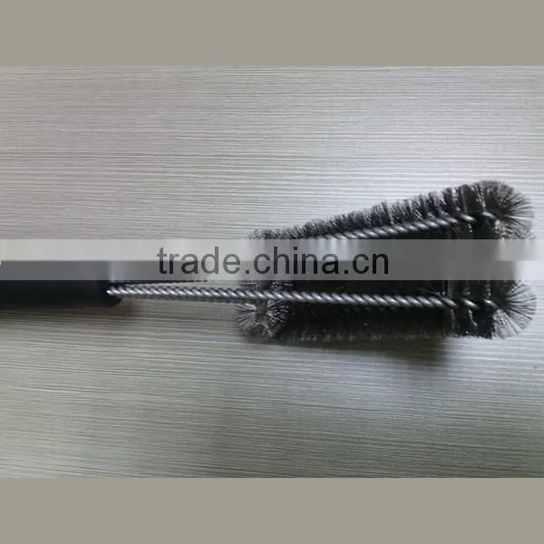 Best Selling 3 Sided 18' Stainless Steel Wire BBQ Grill Brush Barbecue Grill Brush Long Handle Steel Wire Brush Cheap photo-3