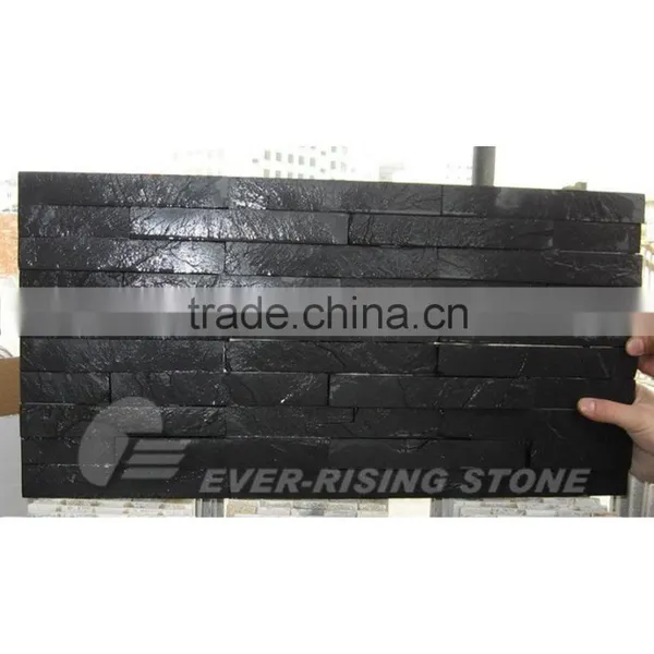 Black Cultured Stone Slate Tile