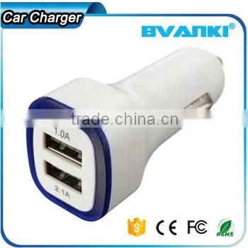High Quality Brilliant 5V 2.1A Universal 2 Port Car Charger Input 12V 24V Car Battery Charger LED Dual Usb Car Charger With LED Supplier's Choice photo-5