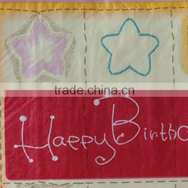 100% Virgin Wood Pulp 2ly Custom Print Kids Paper Napkin Napkin for Birth Day Party photo-4