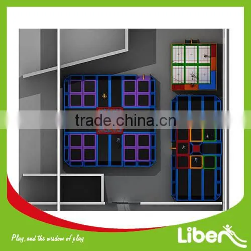 Large Indoor Trampoline With Foam Pit and Dodge Ball, Professional Gymnastic Commercial Trampoline for Sale, 5.LE.X3.404.325.00 photo-3