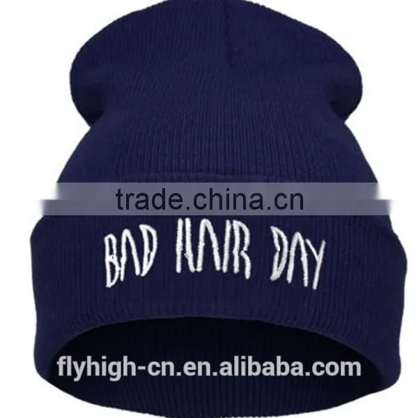 Custom Beanie Promotional Embroidered Knit Hat photo-3