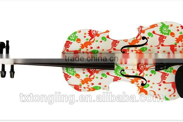 Violin With Carving Flower TL-1406 photo-2