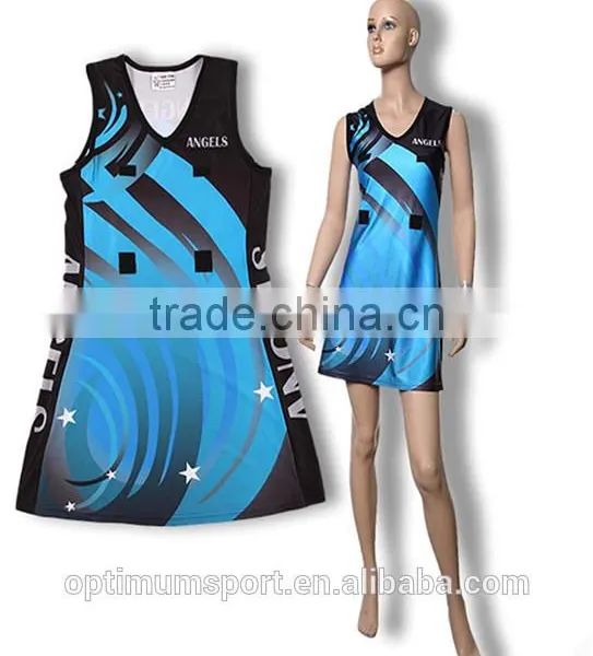 Custom Low Price Polyester Sublimation Netball Dress photo-2