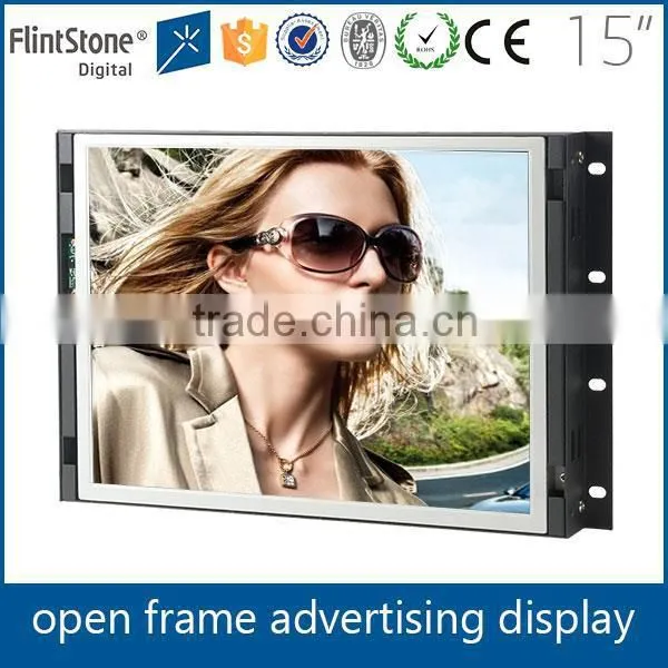 15" Open Frame Lcd Advertising Player With Motion Monitor