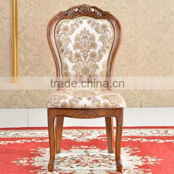 No Folded Wood Chair Baroque Wooden Dining Room Chair photo-6