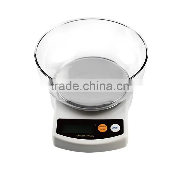 Digital Kitchen Scale With Bowl Household Scale Digital Weighing Food Scale