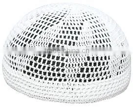 Factory Price Wholesale a Lot of White Handmade Islam Hat photo-5