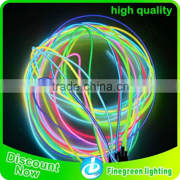 el Wire Neon Glow for Christmas Decoration Ice Blue el photo-3