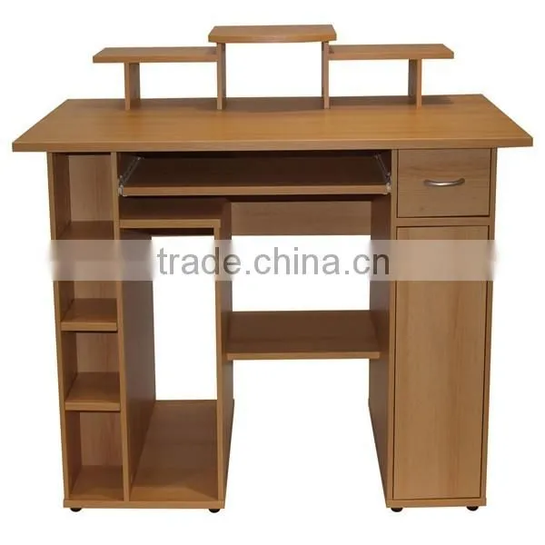 Hot Sale Morden Wooden Computer Desk With Bookshelf/table photo-3