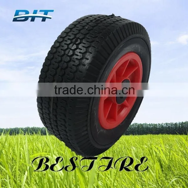 PU WHEEL 350-4 COLOR WHEEL/wheelbarrow Tyre/ Wheel Barrow Tyre Tube/ Cart Tyre photo-5