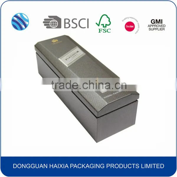 UV Coating Luxury Wine Bottle Paper Box