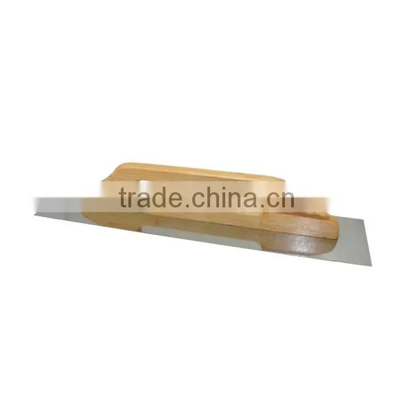 500mm Plastering Trowel With Silver Blue Wooden Handle , Cement Trowel photo-4