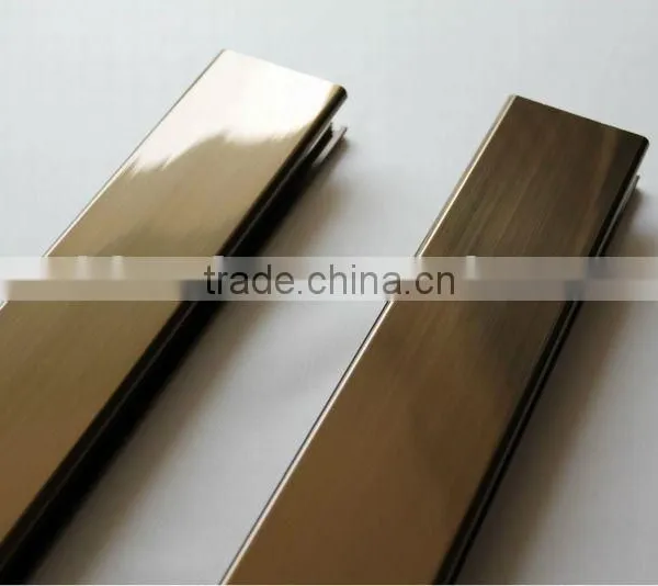 Shining Polished Aluminium Profile Champagne Color