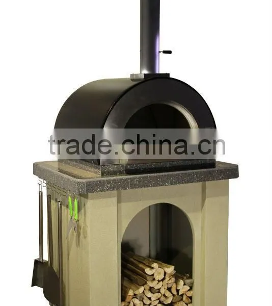 Portable Wood Fired Oven Stainless Steel Pizza Oven With Stone Floor photo-2