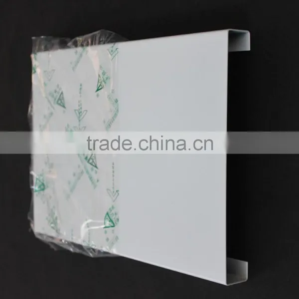 With Film Coated Metal Ceiling Panel Aluminum B - Shaped Open Strip Ceiling