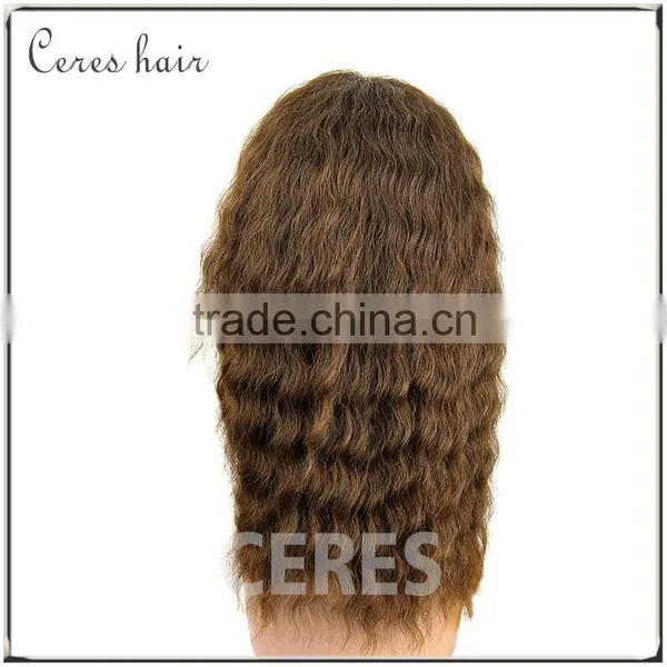 Middle Part Cheap Lace Front Wig With Baby Hair, Brazilian Remy Human Hair Wavy Style Blonde Lace Front Wig photo-5