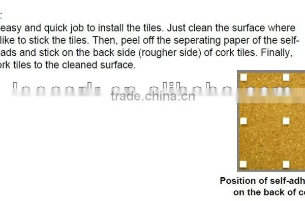 "LEECORK" Cork Wall Tile for DIY Bulletin Board photo-3