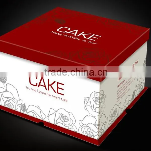 Custom Size Logo Printing Cake Boxes Wedding photo-5