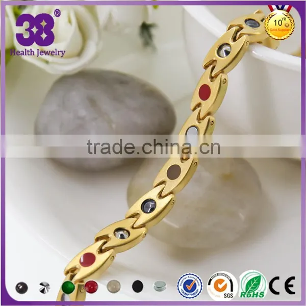 Handmade 5 in 1 Germanium Gold Hand Chain of Wedding Bracelet photo-3