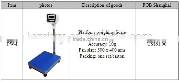 PW-I LED Weighing Scale With LCD Display photo-2