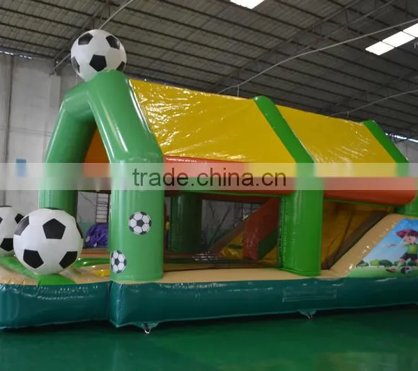 2016 Sunjoy New Design Giant Green Football Inflatable Combo Castle for Sale Outdoor photo-5