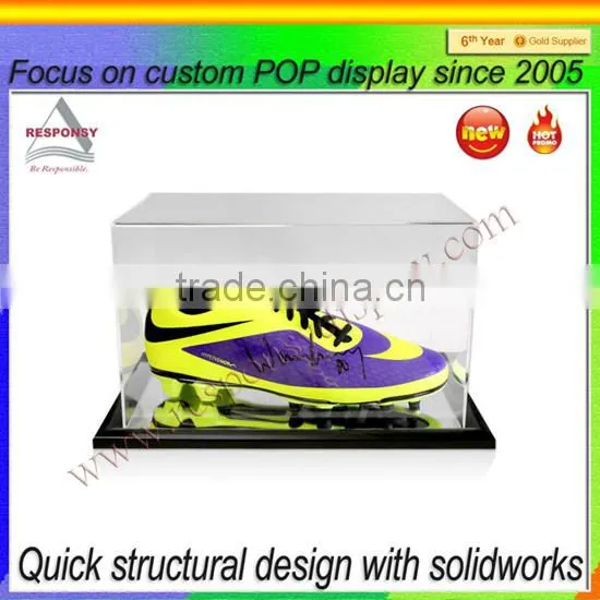 Clear Acrylic Cube Shoes Store Display Case photo-3