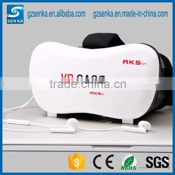 New Products 2016 3D Glasses vr Case 5th for Blue Film Video Open Sex Video
