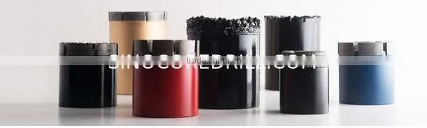 B N H P Wireline Natural Diamond Surface Set Core Bit For Broken Formation Rocks photo-3