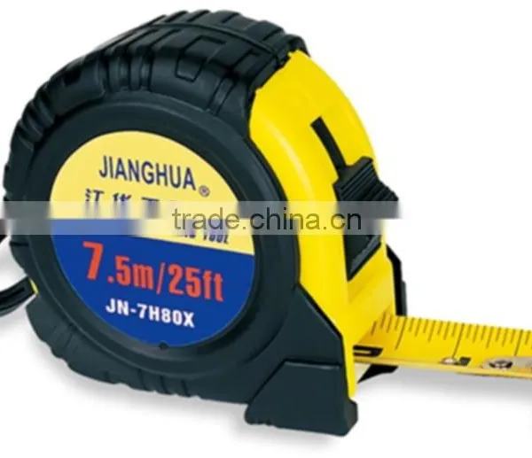 Top Selling Customized Logo Professional 5 Meter Metric Steel Measuring Tape, Round Tape Measure With Rubber Caoted photo-2