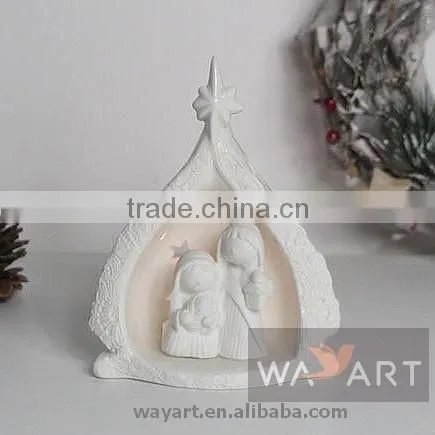 Holy Ceramic Christmas Nativity Mangers photo-3