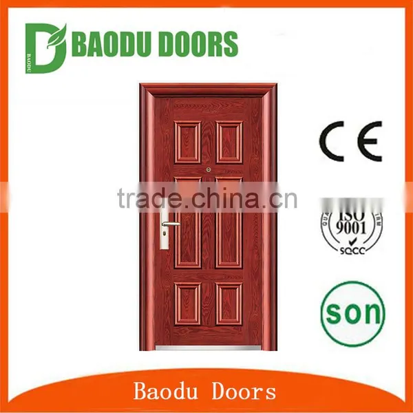 Baodu Brand Unique Home Designs Security Doors Made in China High Quality Steel Security Door photo-2