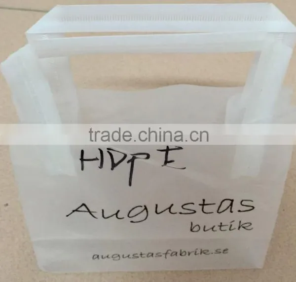 Soft Loop Handle Plasitc Bag With Square Bottom photo-3