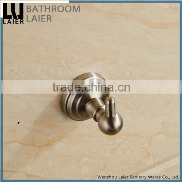 No.13135 Wholesale Prices Modern Bathroom Stainless Steel Brush Nicked Wall-Mounted Bathroom Accessories Robe Hook photo-2