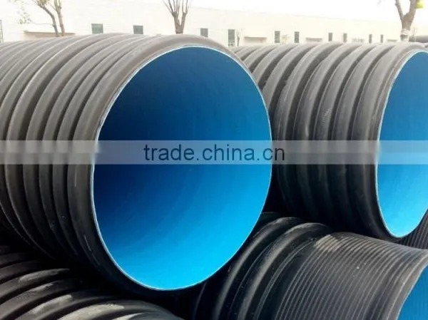 Large HDPE Drainage Pipe Twin Wall Corrugated Pipe Drain Pipe photo-3