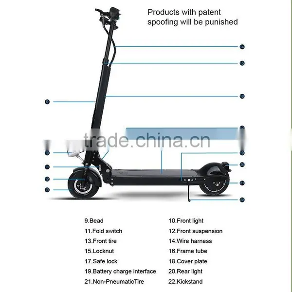 Adult Elektro-Scooter With Samsung Battery Lightest Goldable Carbon Fiber In 2 Wheel photo-2