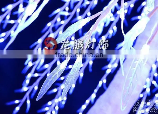 3.5m White Outdoor Artificial Led Weeping Willow Tree photo-5