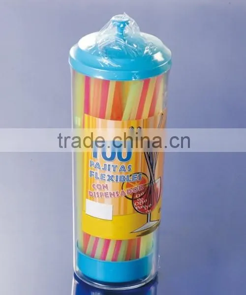 100pcs Pvc Boxed Fantistic Flexible Drink Straw photo-3