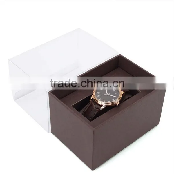 Wholesale Custom Cheap Cardboard Watches Boxes, Deep Coffee Color Beautiful Gift Box photo-2