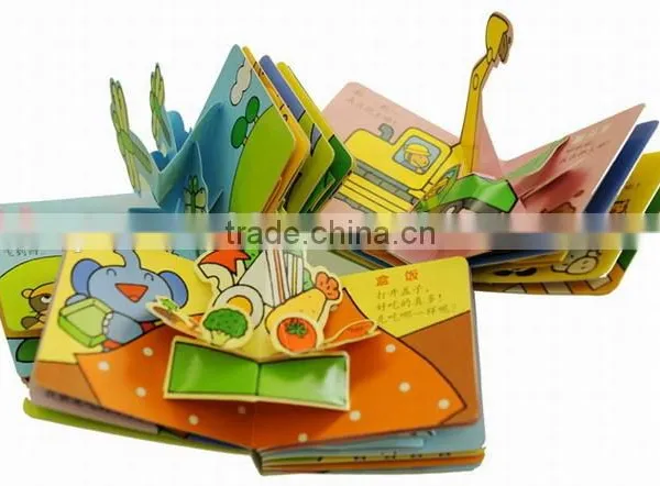 High Quality Customized Children Playing Book/Story Book/Pop Up Book Pringting photo-2