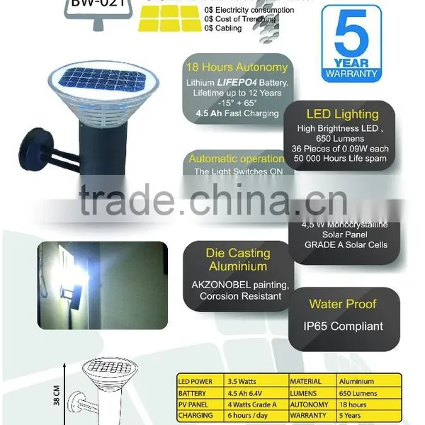 Solar Garden Lamp SL-021/BW-021 photo-3