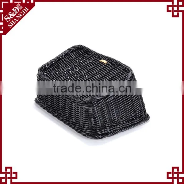 Food Grade Home or Market Metal & Rattan Craft Bread Fruit Vegetable Display Rack photo-6