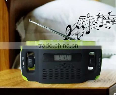 Hight Quality Low Price Crank Hand Solar Powered Radio AM/FM photo-6