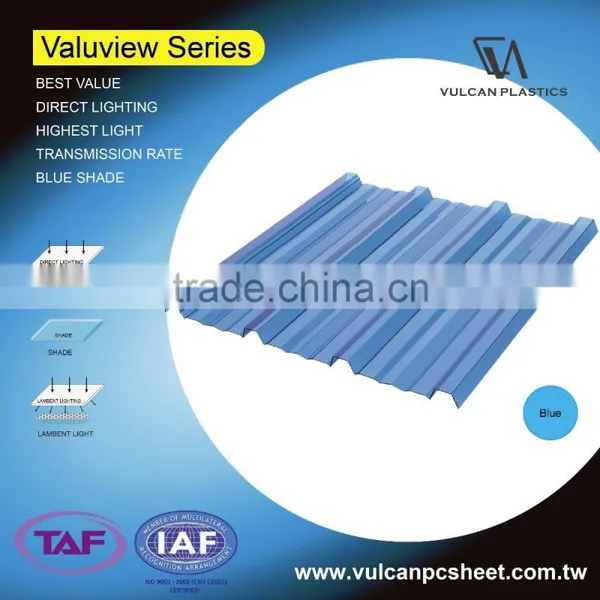 Plastic Polycarbonate Solid/ Corrugated Sheets (Valuview Blue Series) photo-2