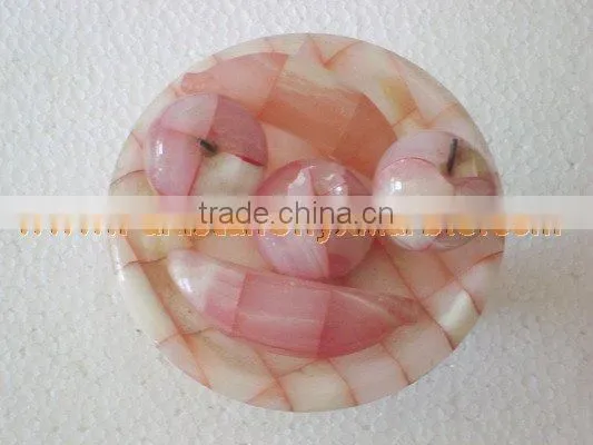 PAKISTAN SUPPLIER Hot Sale Popular ONYX FRUITS PLATES HANDICRAFTS photo-6